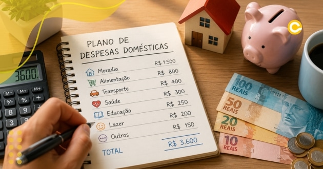 Plano de despesas domésticas